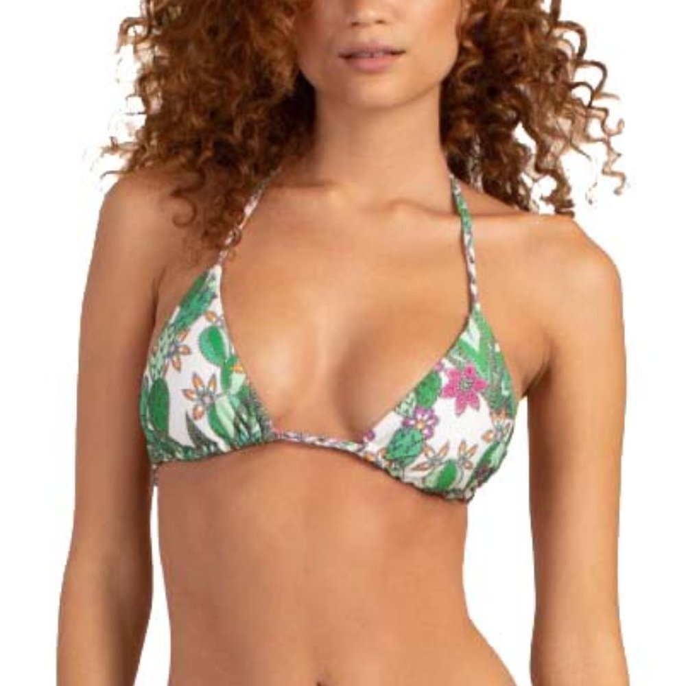 NWT Trina Turk Cacti Floral Triangle Bikini Top 10